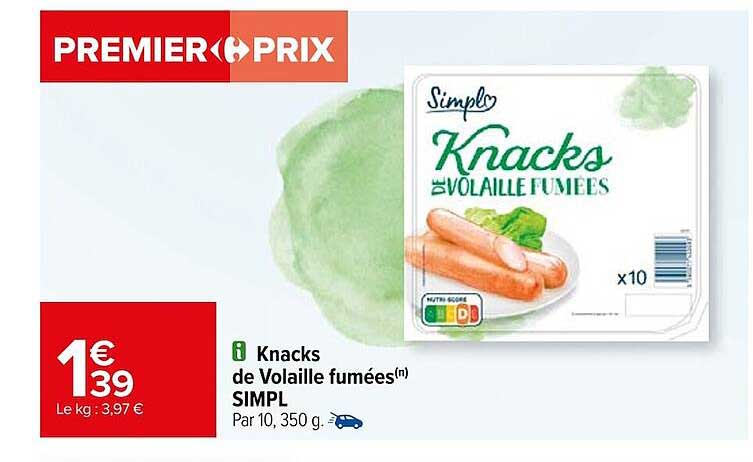 Knacks De Volaille Fumées Simpl