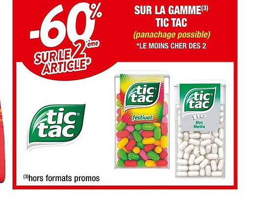 la gamme tic tac