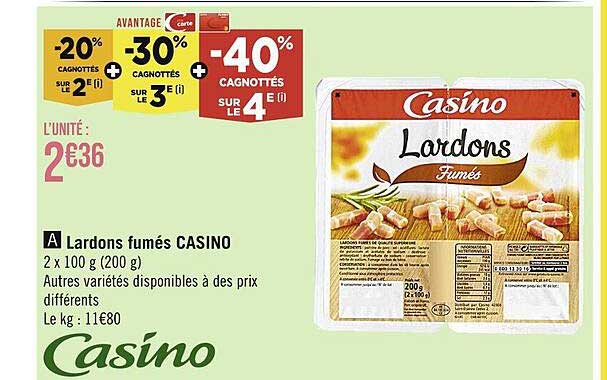 Lardons Fumés Casino