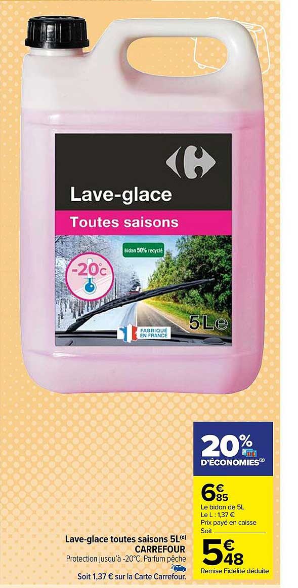 lave-glace toutes saisons 5l carrefour