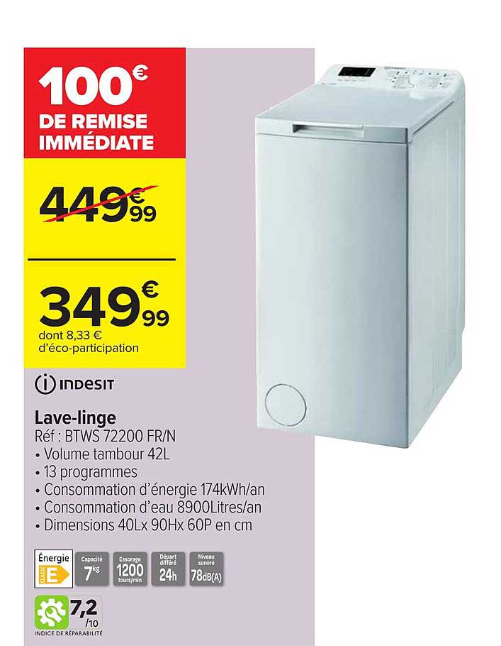 lave-linge indesit