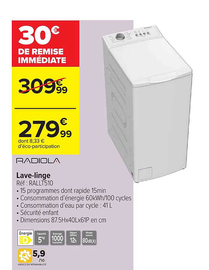 lave-linge radiola