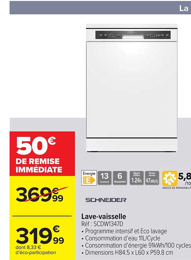 lave-vaisselle schneider