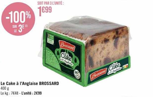 le cake à l'anglaise brossard