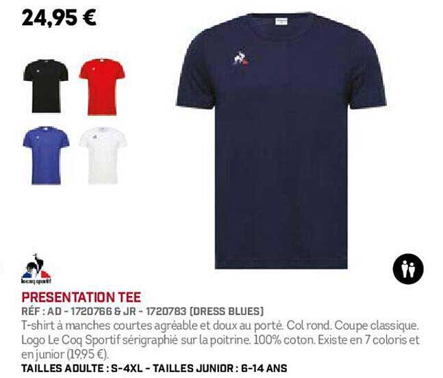 le coq sportif pesentation tee