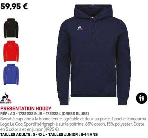 le coq sportif presentation hoddy