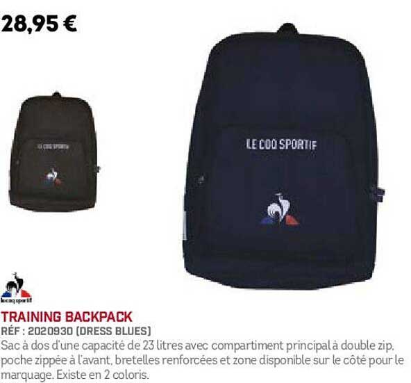 le coq sportif training backpack