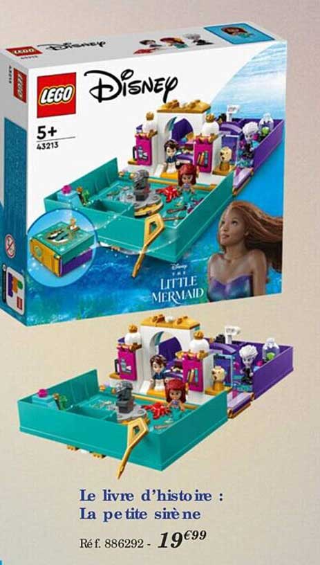 le livre d'histoire : la petite sirène lego disney