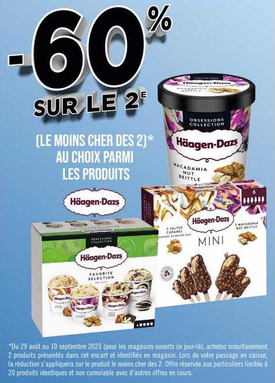 les produits häagen-dazs