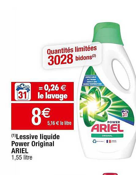 Lessive Liquide Power Original Ariel
