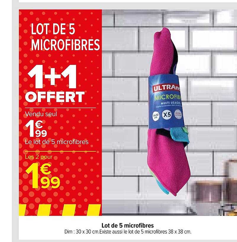 Lot De 5 Microfibres
