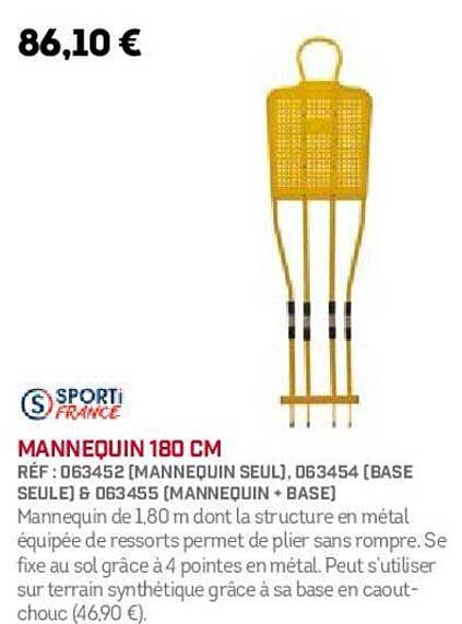 mannequin 180 cm sporti france