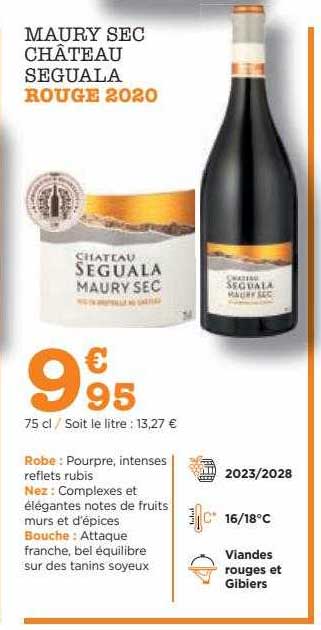 maury sec château seguala rouge 2020