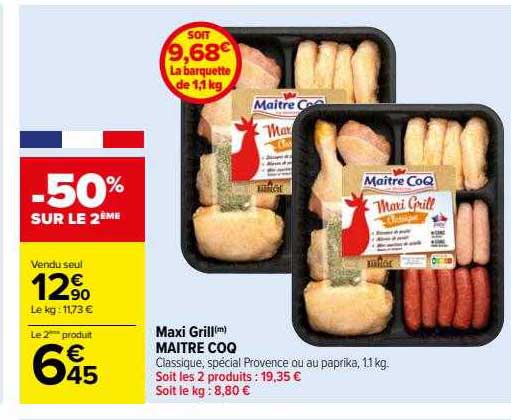 maxi grill maître coq