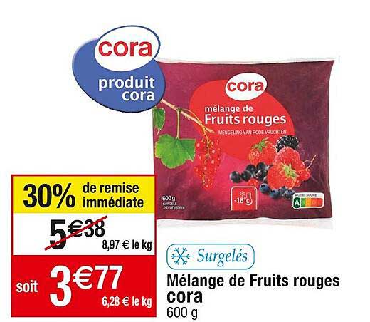 Mélange De Fruits Rouges Cora
