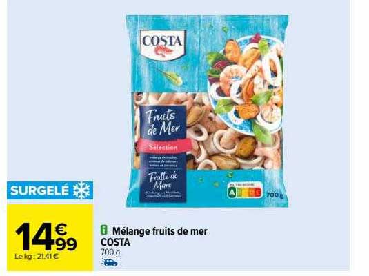 Mélange Fruits De Mer Costa
