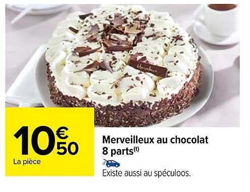 merveilleux au chocolat 8 parts