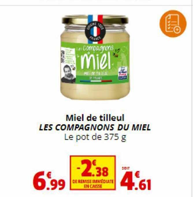 miel de tilleul les compagnons du miel