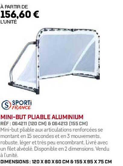 mini-but pliable aluminium sporti france