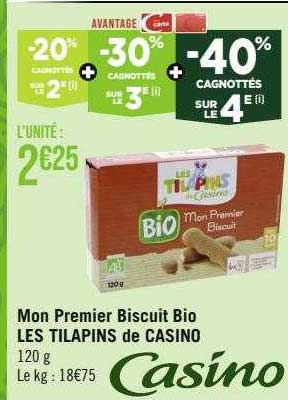 mon premier biscuit bio les tilapins de casino