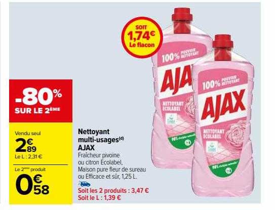 nettoyant multi-usages ajax