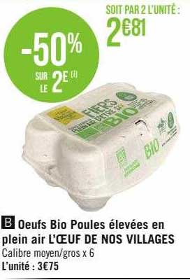 œufs bio poules élevées en plein air l'œuf de nos villages