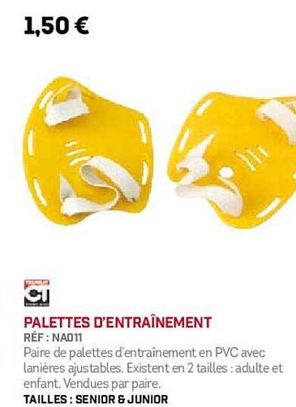 palettes d'entraînement