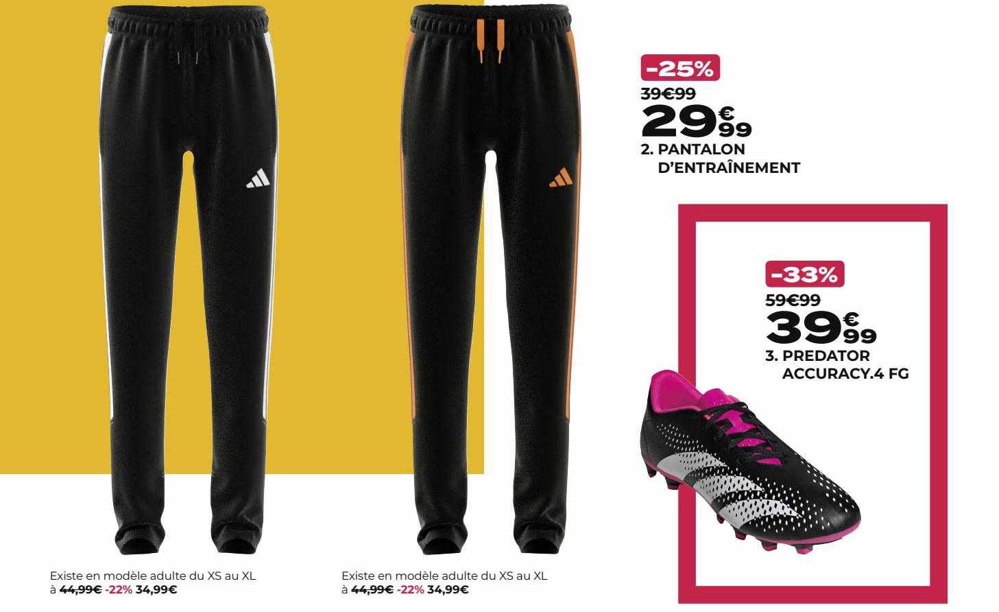 pantalon d'entraînement adidas, predator accuracy.4 fg