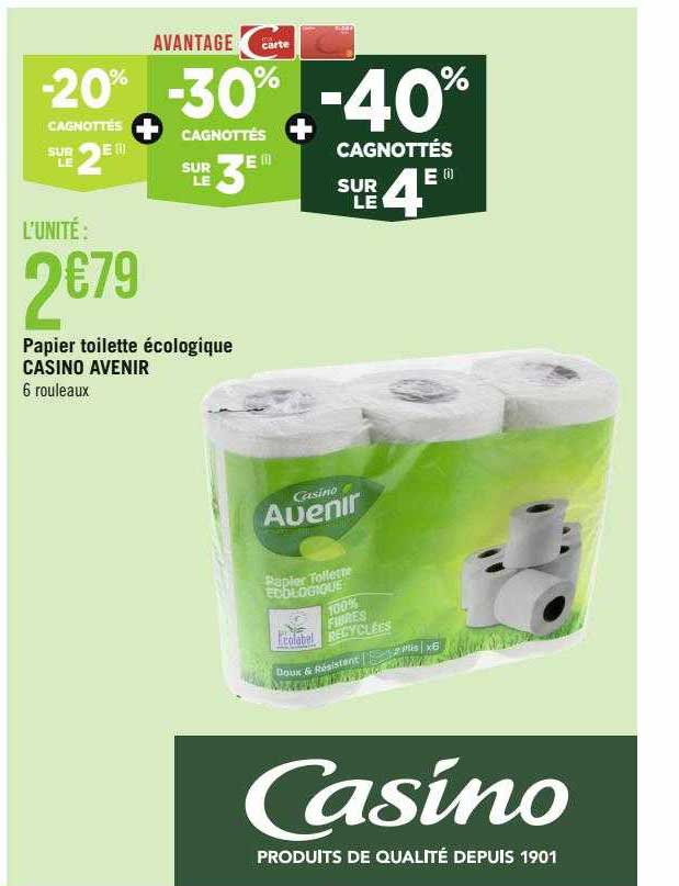 papier toilette écologique casino avenir