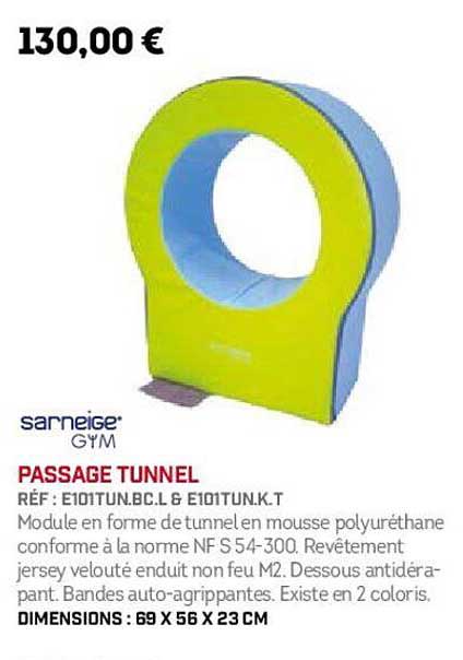 passage tunnel sarneige gym