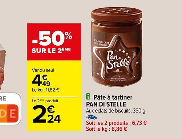 pâte à tartiner pan di stelle
