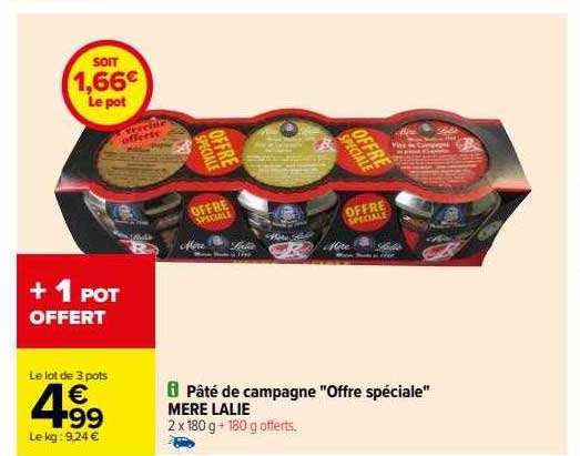 pâté de campagne "offre spécial" mère lalie