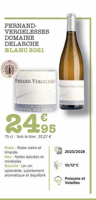 pernand-vergelesses domaine delarche blanc 2021