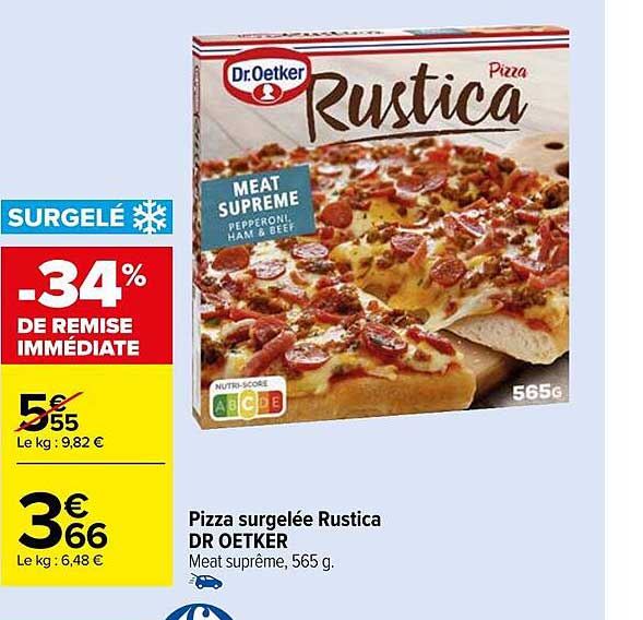Pizza Surgelée Rustica Dr Oetker