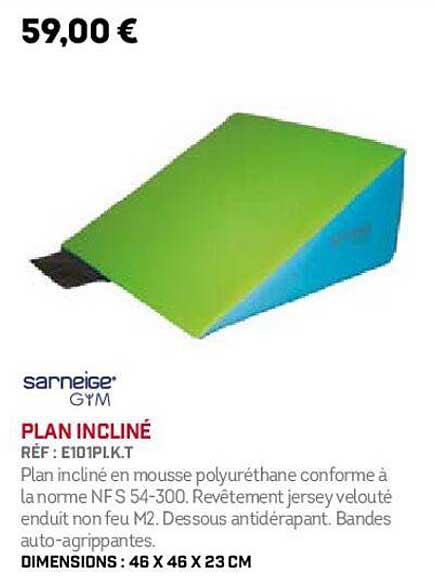 plan incliné sarneige gym