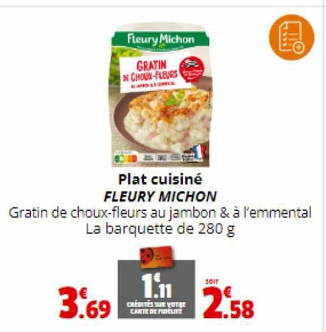 plat cuisiné fleury michon