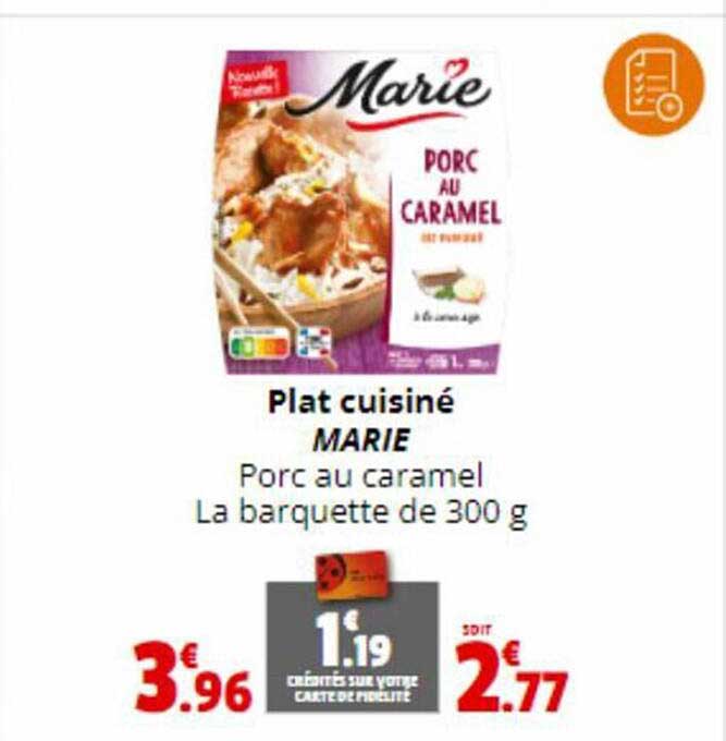 Plat Cuisiné Marie