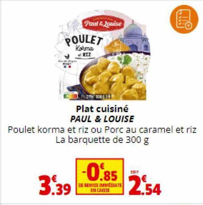 Plat Cuisiné Paul & Louise