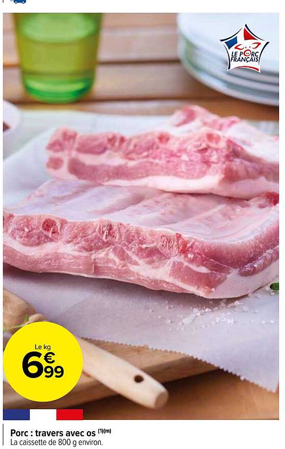 Porc : Travers Avec Os