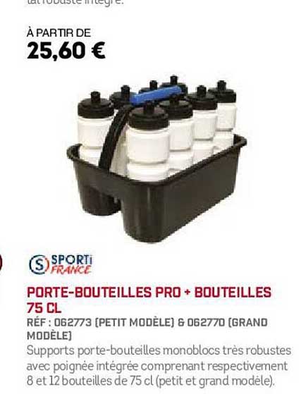 porte-bouteilles pro + bouteilles 75 cl sporti france