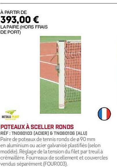 poteaux à sceller ronds