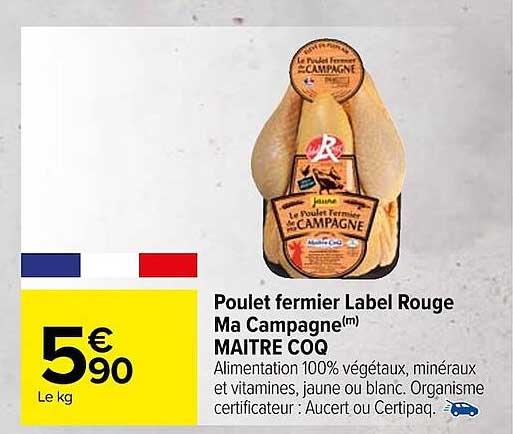 poulet fermier label rouge ma campagne maître coq