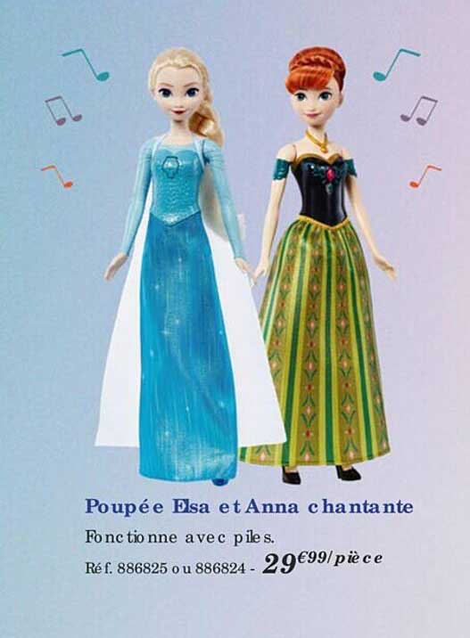 poupée elsa et anna chantante