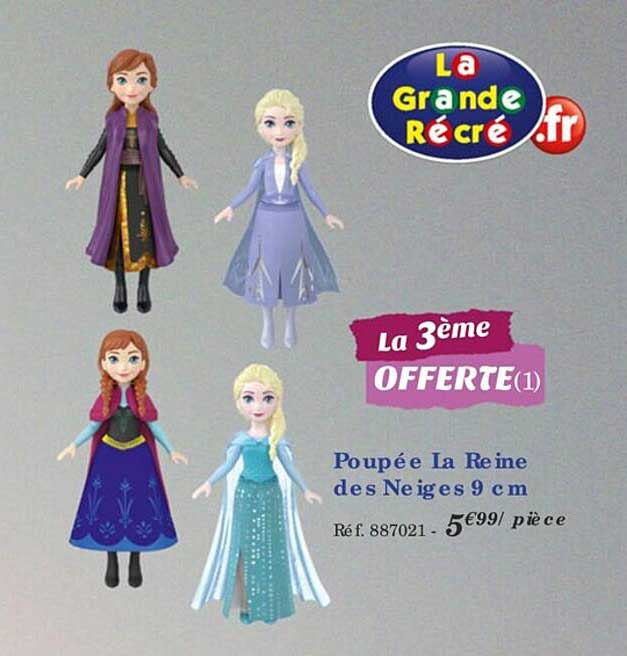 poupée la reine des neiges 9 cm