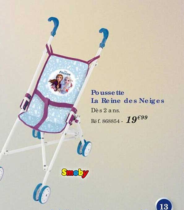 poussette la reine des neiges smoby