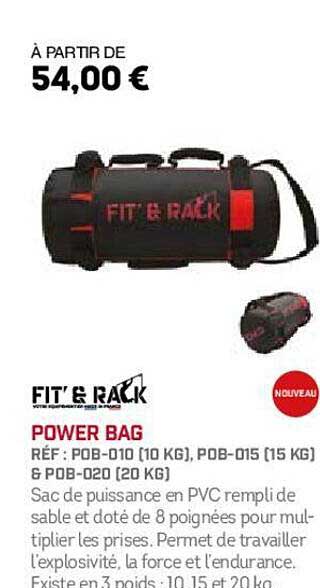 power bag fit' & rack
