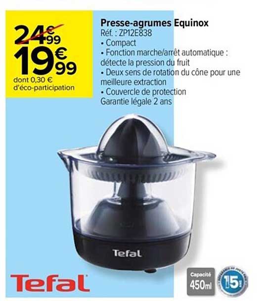 presse-agrumes equinox tefal
