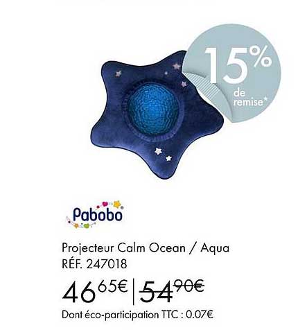 projecteur calm océan/aqua pobobo