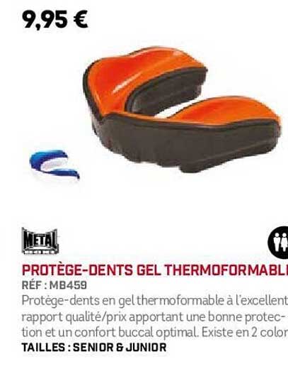 protège-dents gel thermoformable metal boxe