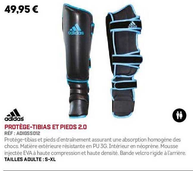 protège-tibias et pieds 2.0 adidas